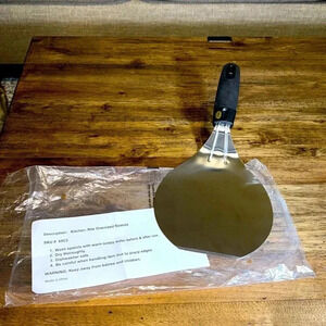 NWT Kitchen Rite Oversize Spatula Kitchen Accessories Tool Stainless Blk Handle